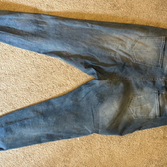 SHEIN Blue Distressed Skinny Jeans - Picture 6 of 10